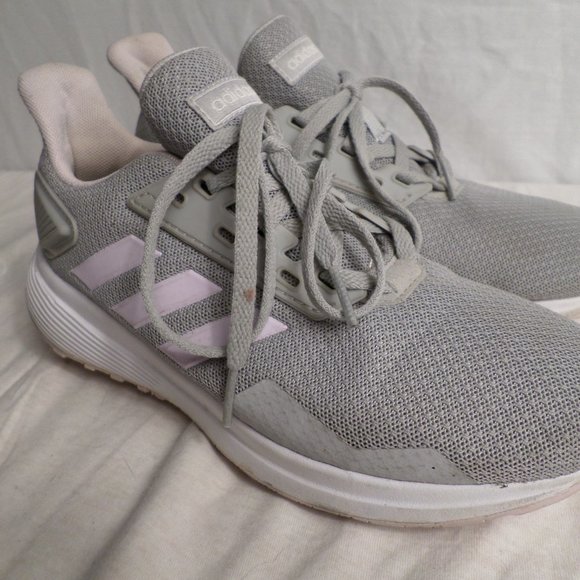 Adidas Running Shoes Adiwear Grey White Girls Sneakers Size 3 - Picture 3 of 12
